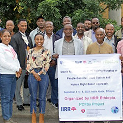 Training-workshop of IIRR in Ethiopia with federal ministries, Oromia Regional State Bureaus, bi-laterals, and NGOs/CSOs (Photo: People-Centered Food Systems Project)
